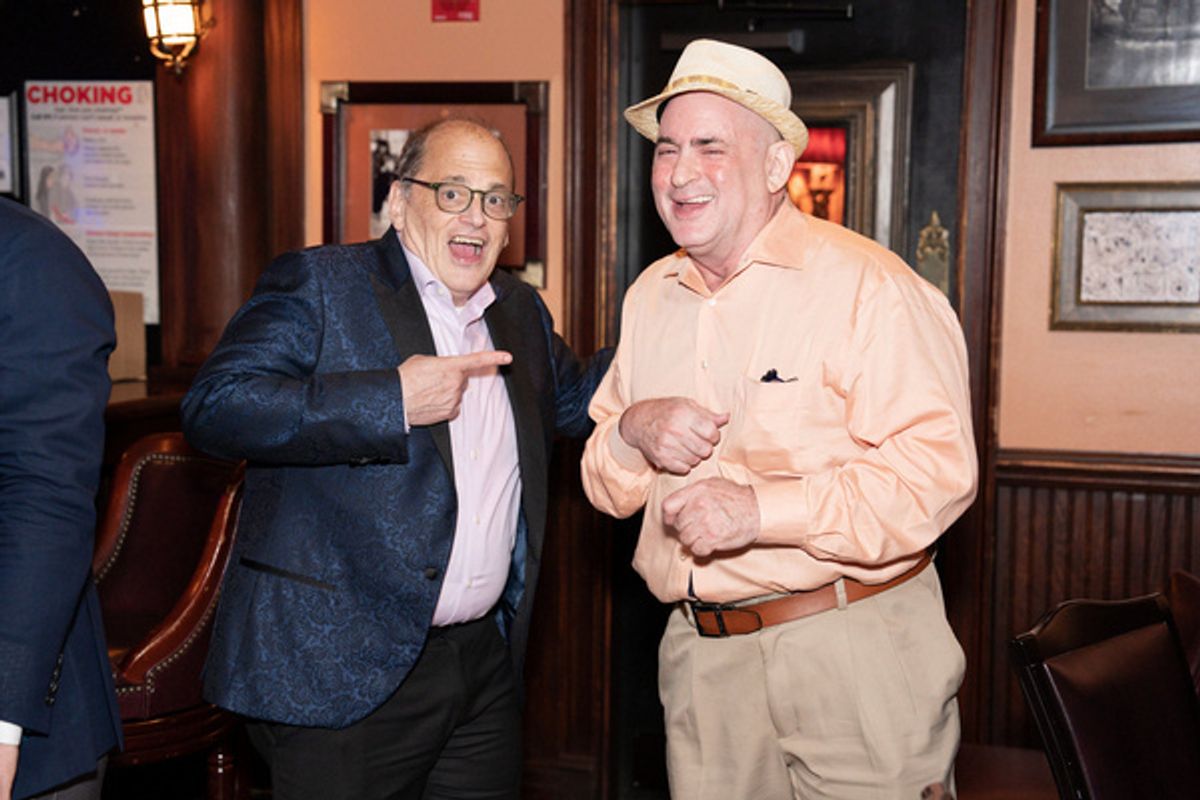 John Minnock and Andrew Poretz at 54 Below on August 4, 2022 Photo by Leslie Farinacci at 