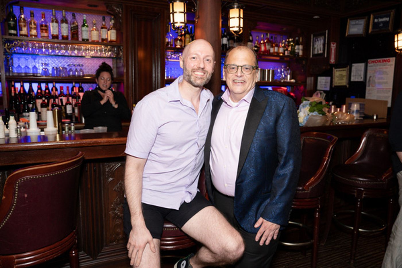 Josh Bennett and John Minnock at 54 Below on August 4, 2022 Photo by Leslie Farinacci
