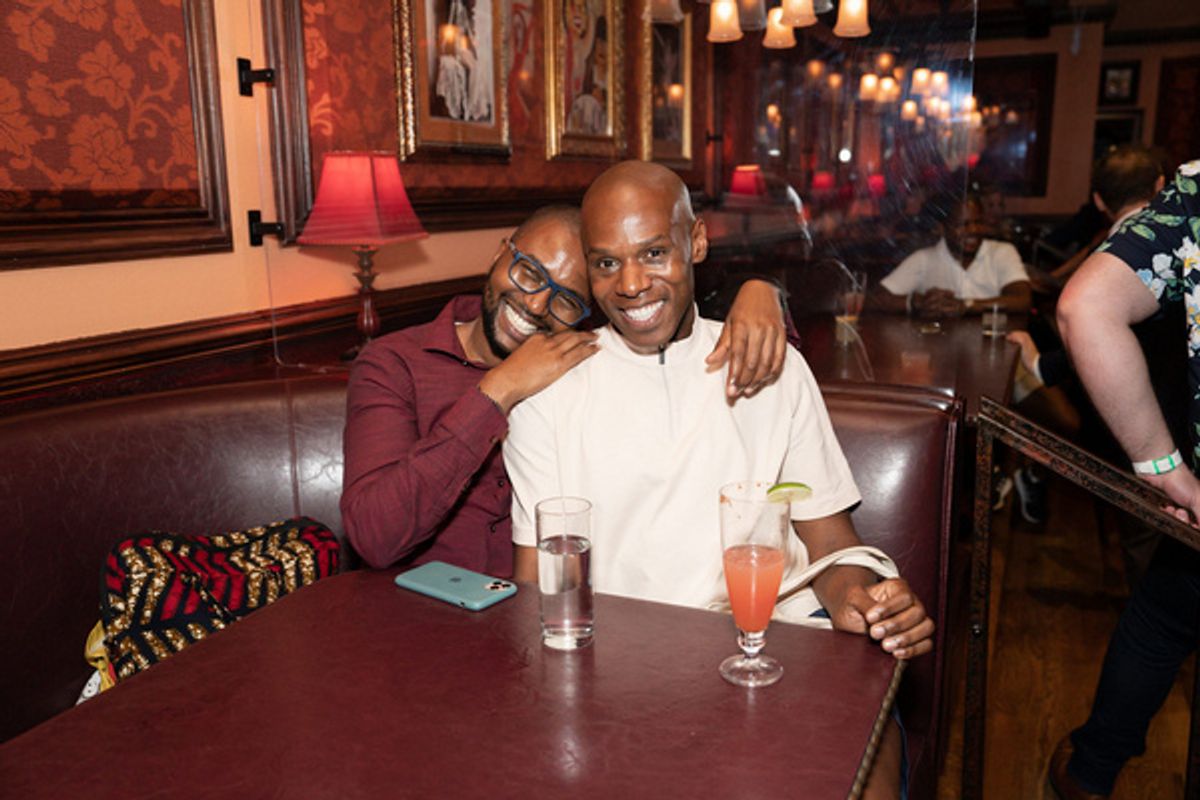 Christopher Gitau and Brian McQueen at 54 Below on August 4, 2022 Photo by Leslie Farinacci at Photos: John Minnock Makes A Magnificent Return To 54 Below