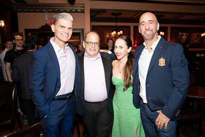 Michael Walls, John Minnock, Andrea Velasco and Andreas Pliatsikas at 54 Below on Aug Photo