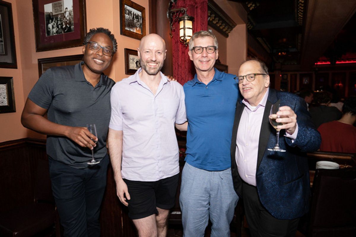 Dexter Sealy, Josh Bennett, Erick Holmberg and John Minnock at 54 Below on August 4, 2022 Photo by Leslie Farinacci at 