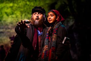 Geno Carr (left) as Tateh and Leila Manuel as The Little Girl Photo