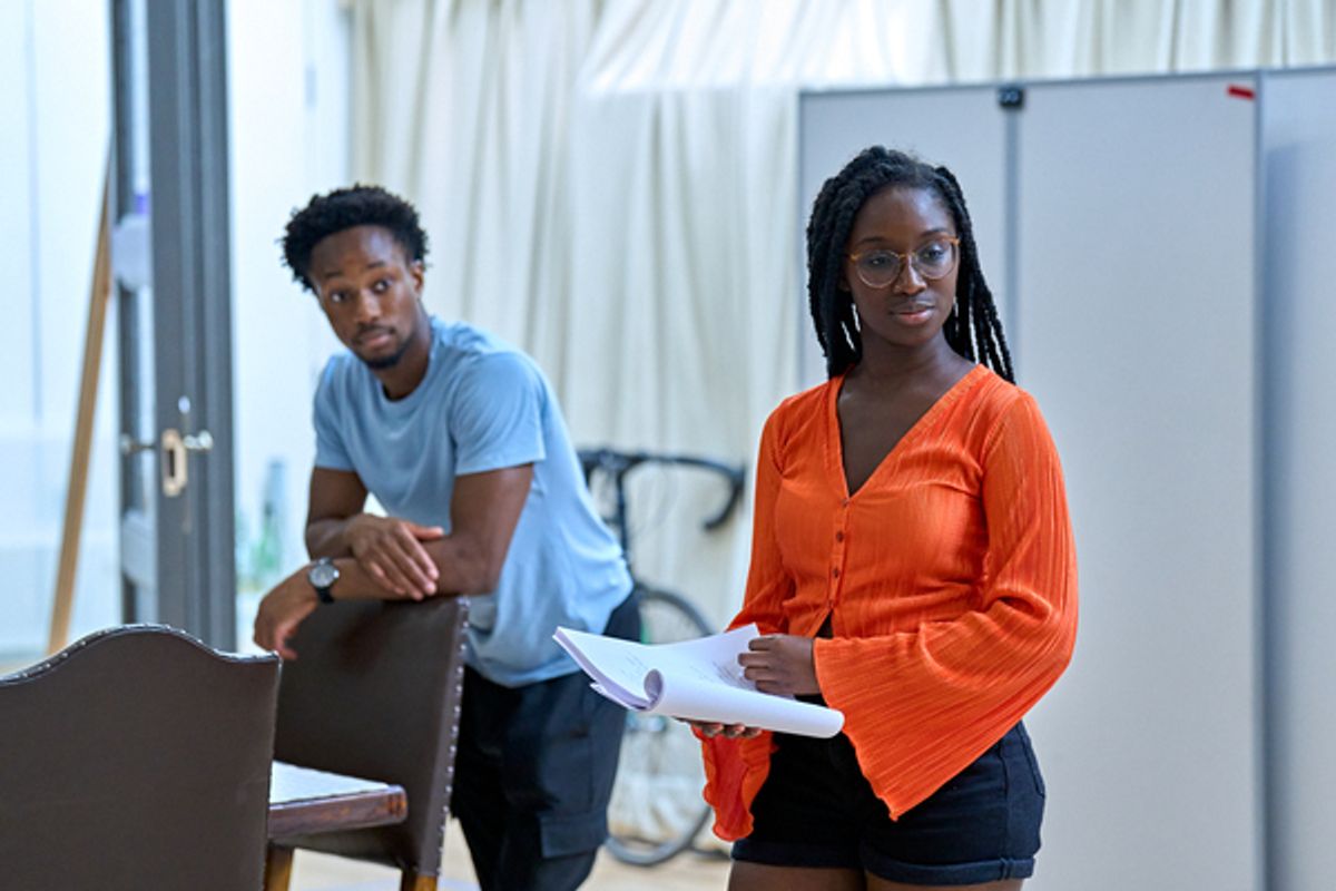 Raphel Famotibe, Jessica Mensah at Photos: Inside Rehearsal For THE SNAIL HOUSE at Hampstead Theatre