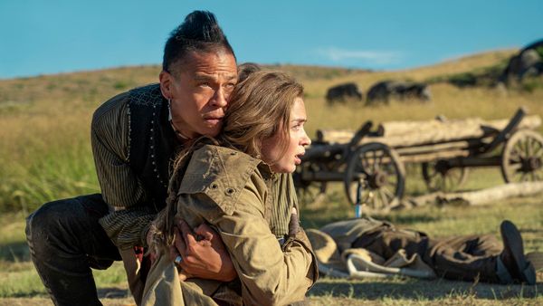Chaske Spencer and Emily Blunt Photo