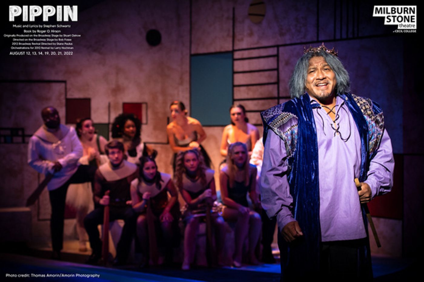 Guy Wellman and the cast of PIPPIN