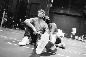 John Cardoza (Young Noah) and Jordan Tyson (Young Allie) in rehearsal for The Noteboo Photo