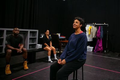 Tiffany Rachelle Stewart (center) with Wesley T. Jones and Elena Hurst Photo