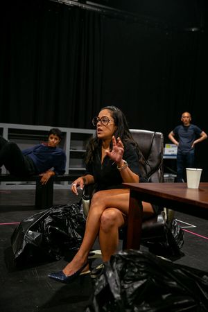 Elena Hurst (center) with Tiffany Rachelle Stewart and Francis Jue Photo