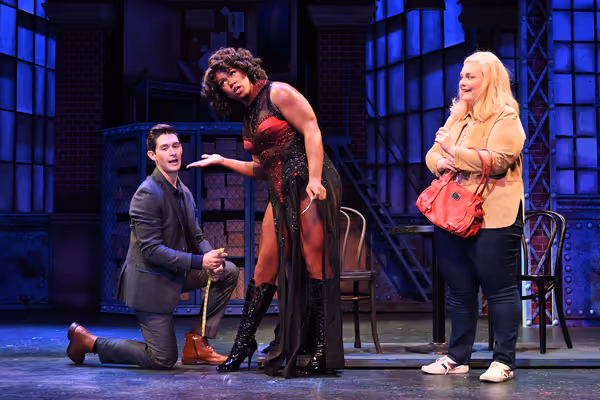 Luke Hamilton (Charlie Price), Julian Malone (Lola/Simon) and Audrey Belle Adams (Lau Photo