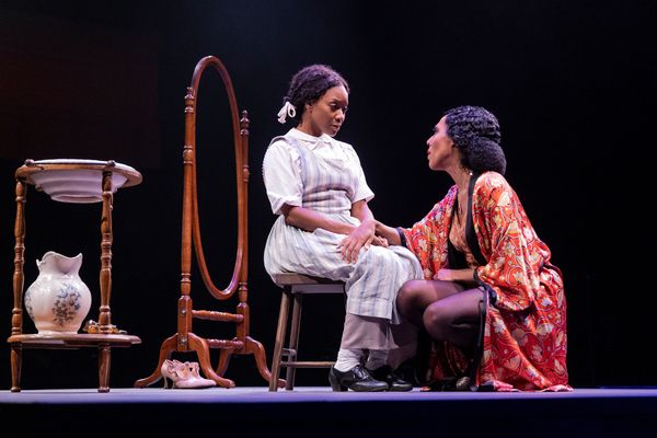 Angela Wildflower as Celie and Christina Acosta Robinson as Shug Avery Photo