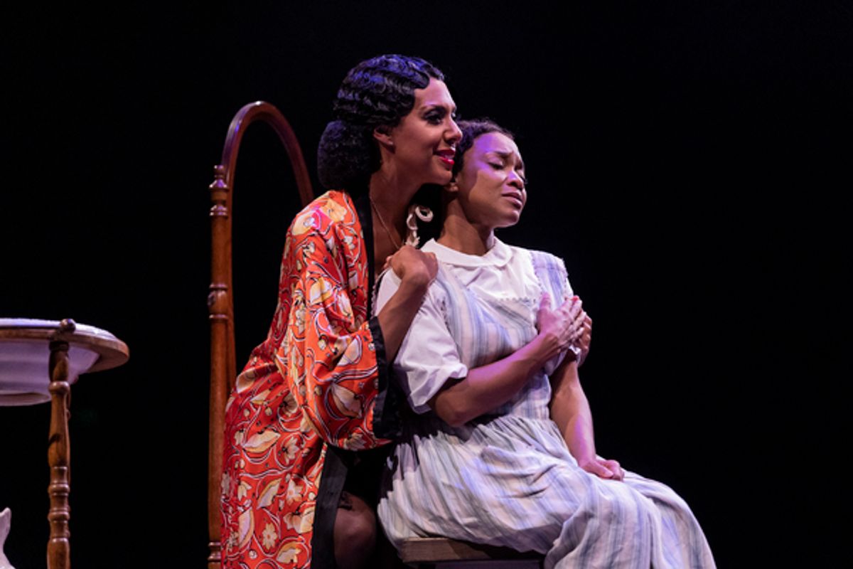 Christina Acosta Robinson as Shug Avery and Angela Wildflower as Celie at 