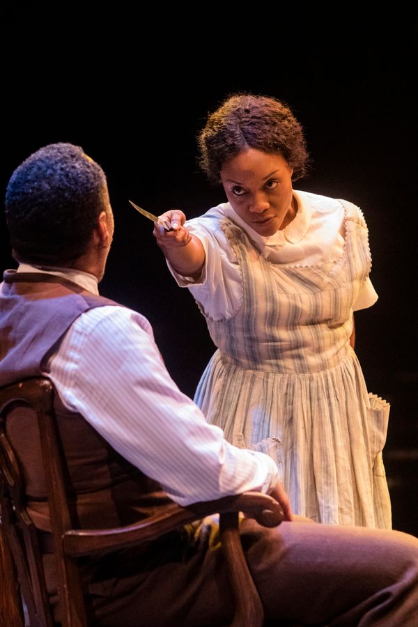 Ken Robinson as Mister and Angela Wildflower as Celie Photo