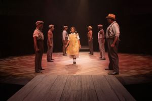 Angela Wildflower as Celie and the company @ BroadwayWorld Angela Wildflower as Celie and the company Photo