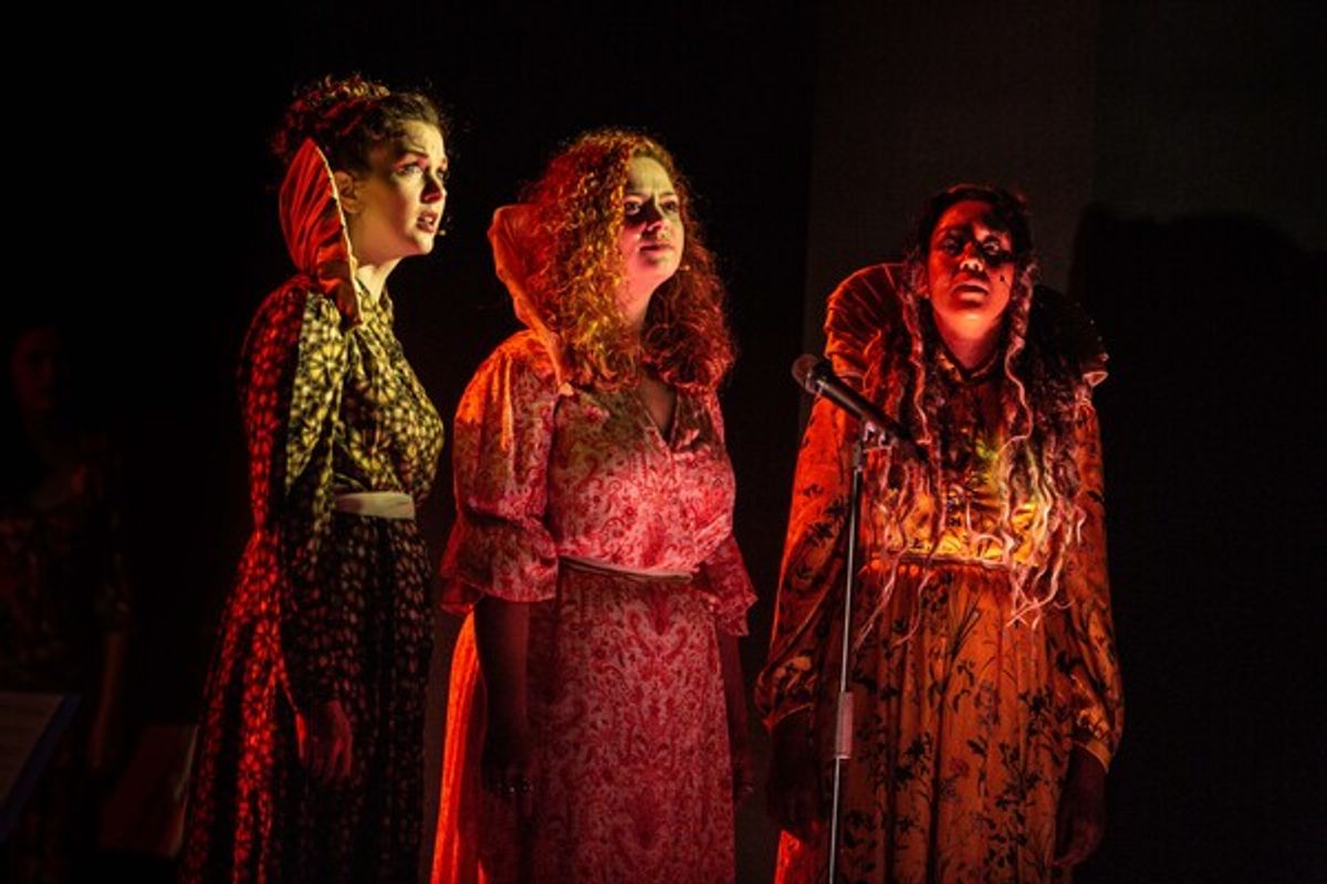 Rebecca LaChance, Carrie Hope Fletcher, Emilie Louise Israel at 