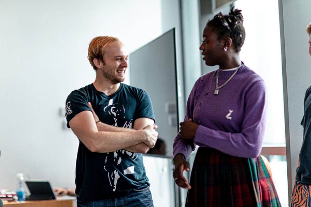 Sam Purkis and Adelaide Banks at 