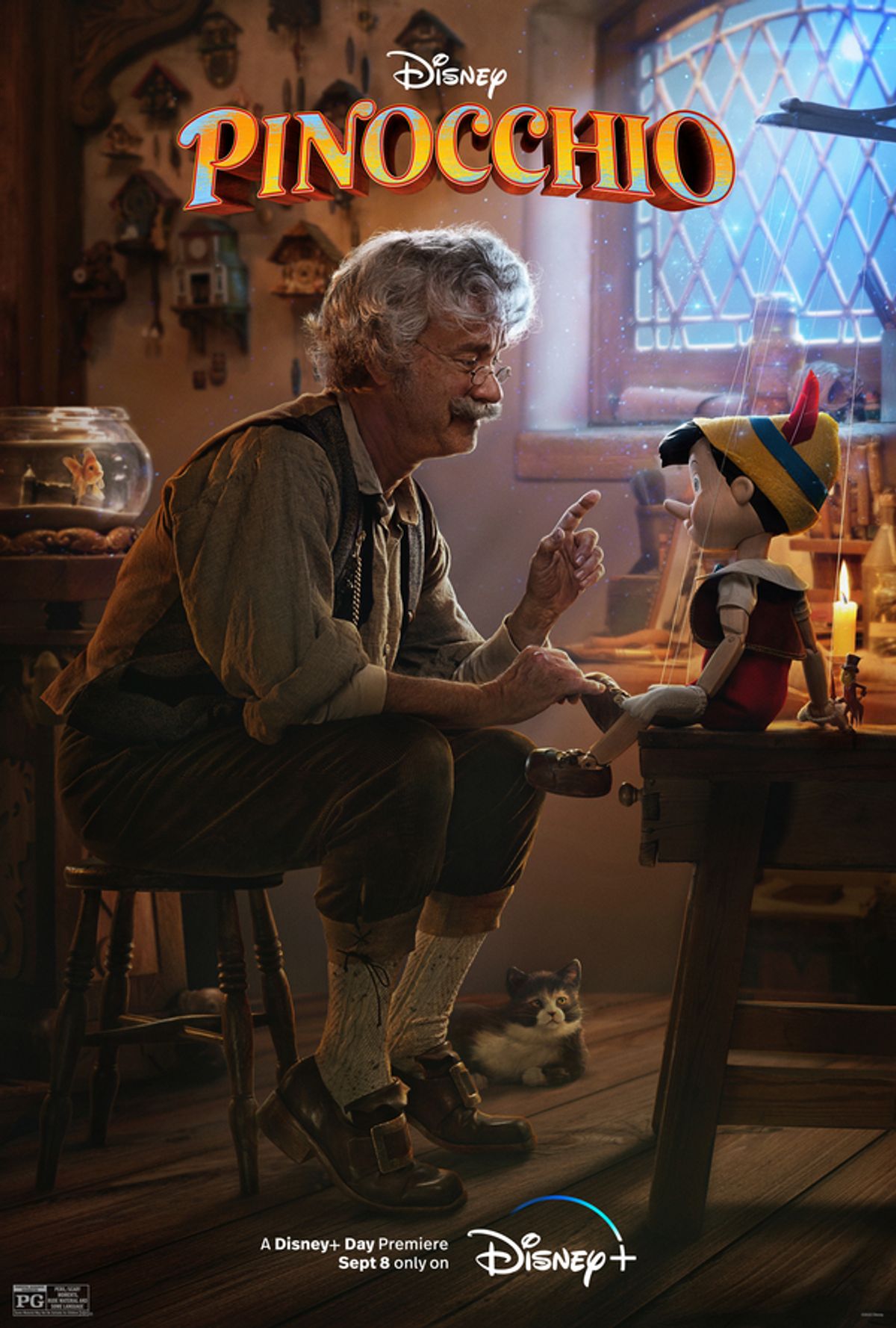 Disney+'s PINOCCHIO Film Poster at Photos: Disney+ Shares New Photos of Tom Hanks, Cynthia Erivo & More in PINOCCHIO