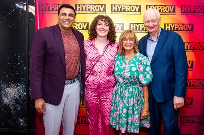 Asad Mecci, Kinley Mochrie, Debra McGrath, Colin Mochrie Photo