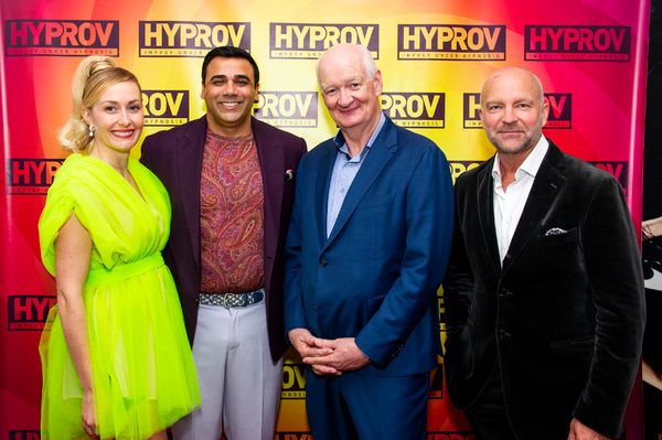 Sarah Power, Asad Mecci, Colin Mochrie, Jeff Andrews Photo