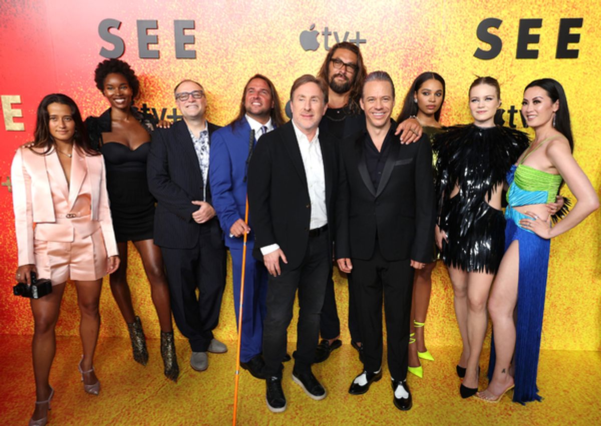 Mainei Kinimaka, Damaris Lewis, David Hewlett, Joe Strechay, Co-Executive Producer, Jonathan Tropper, Executive Producer/Showrunner S3, Jason Momoa, Michael Raymond-James, Nesta Cooper, Hera Hilmar and Olivia Cheng at 