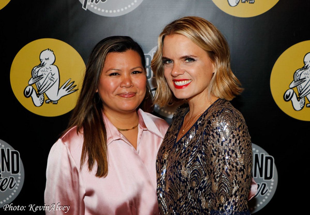 Liz Cassasola, Amy Spanger at 