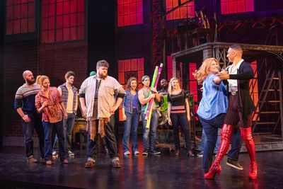 Callum Francis and Kinky Boots Company Photo