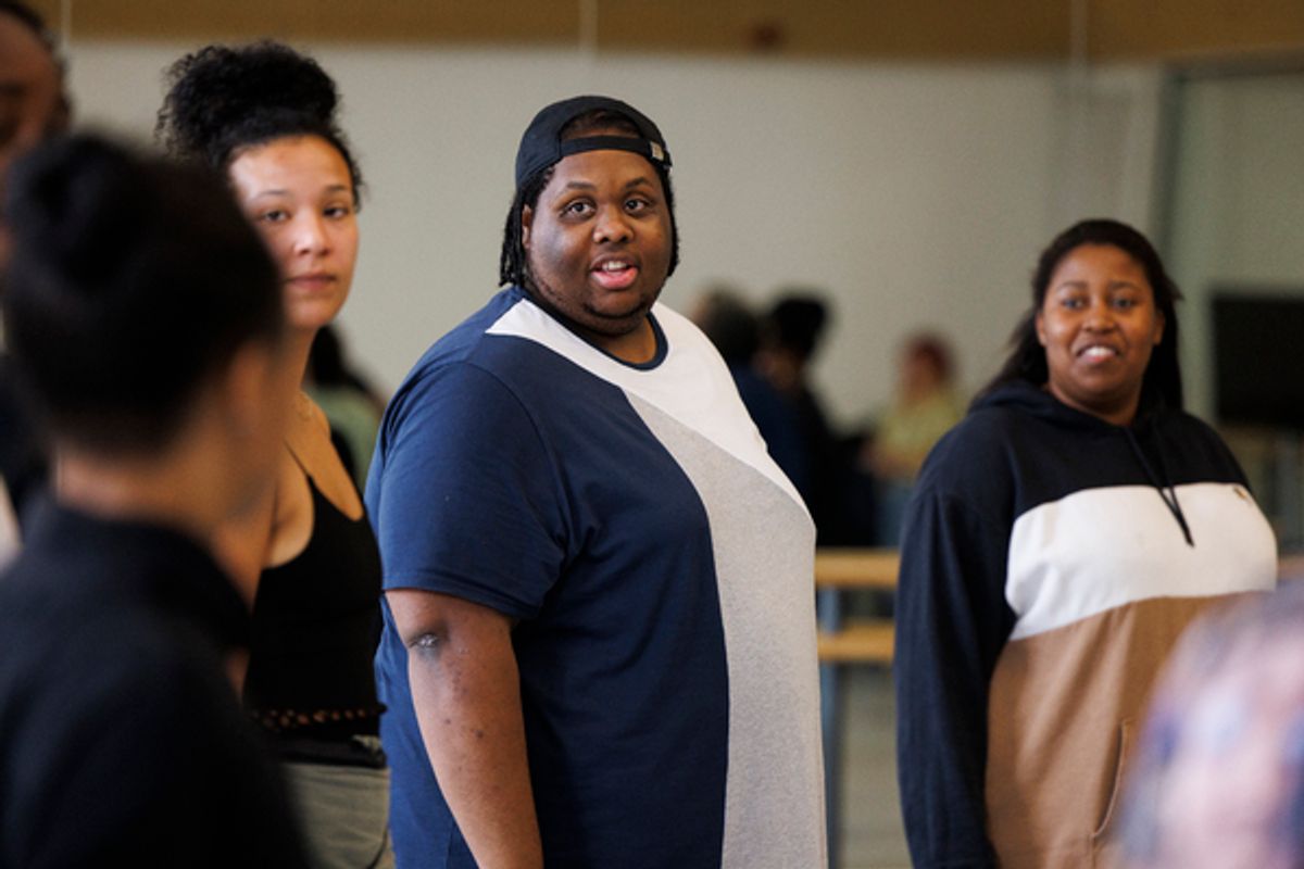 Esme Laudat, Kyle Birch and Karen Mavundukure  at 