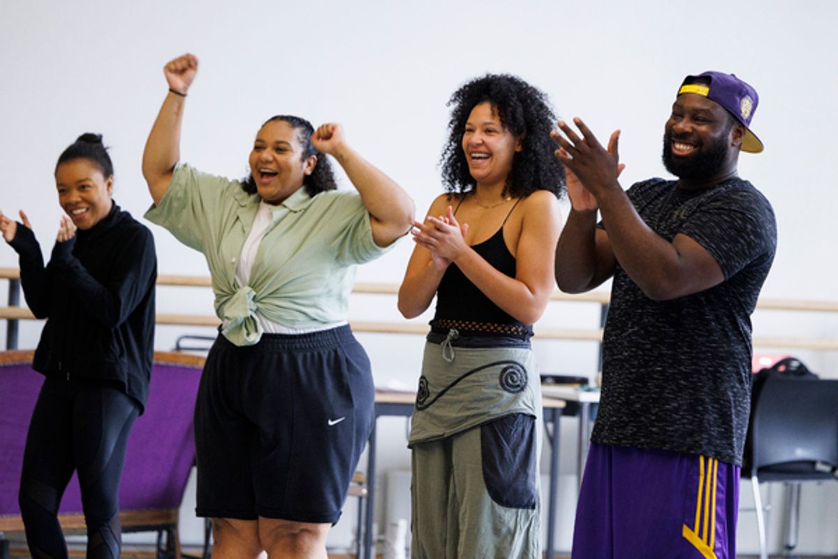 Monifa James, Kayla Carter, Esme Laudat and KM Drew Boateng at 