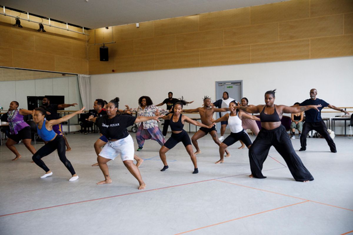 The cast at Photos & Video: Go Inside Rehearsals for THE COLOR PURPLE UK Tour