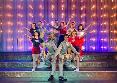 Cast of SENTIMENTAL JOURNEY at Mountain Theatre Company. Photo