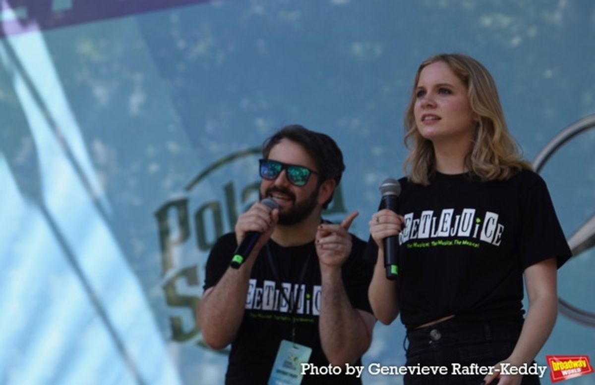 Alex Brightman and Elizabeth Teeter at 