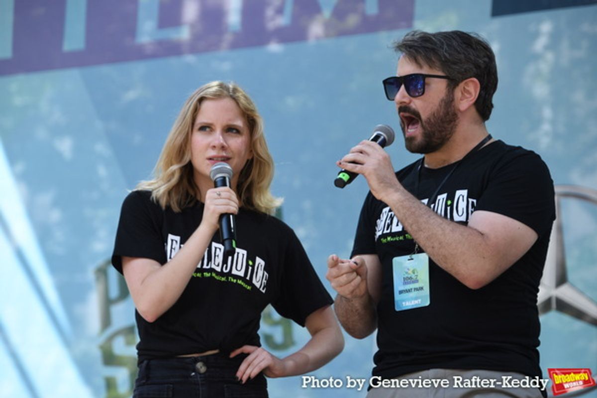 Elizabeth Teeter and Alex Brightman at 
