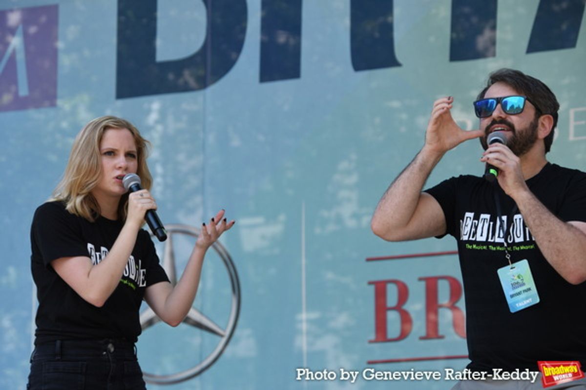 Elizabeth Teeter and Alex Brightman at 