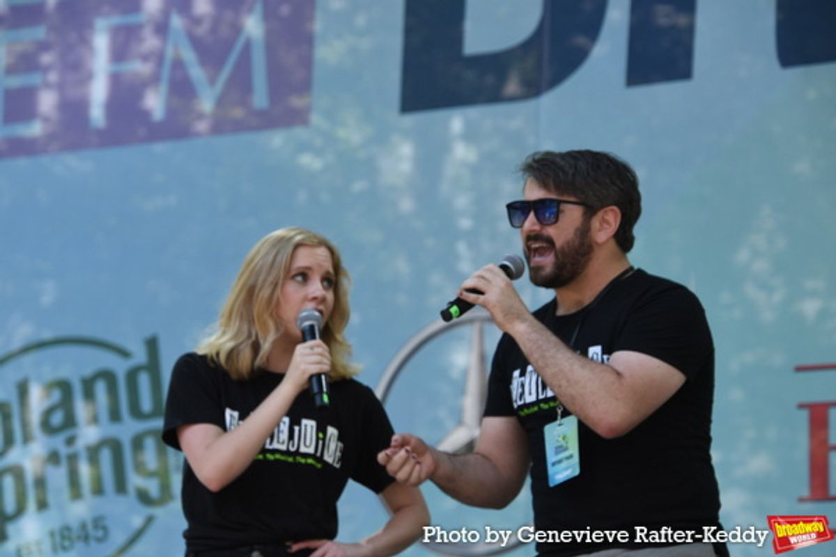 Elizabeth Teeter and Alex Brightman at 