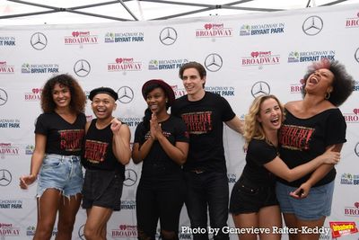 Tasia Jungbauer, Leigh Madjus, Oyoyo Joi, Derek Klena, Jessica Lee Goldyn and Jacquel Photo