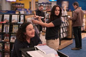 Olga Merediz as Connie, Melissa Fumero as Eliza in episode 104 of Blockbuster Photo