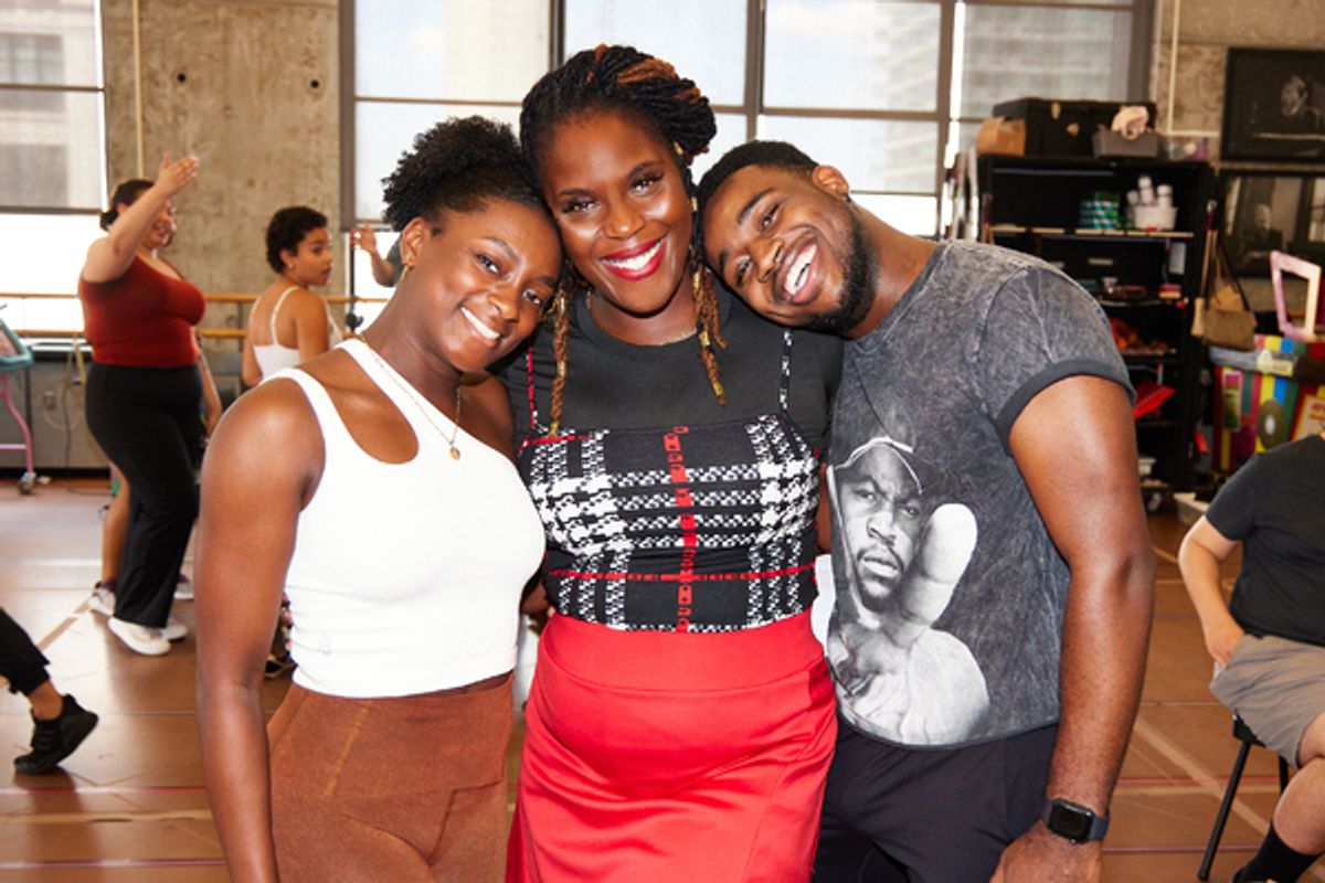 Joi D. McCoy, Sandie Lee and Charlie Bryant III  at 