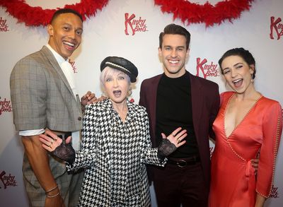 Callum Francis, Cyndi Lauper, Christian Douglas, and Danielle Hope  Photo