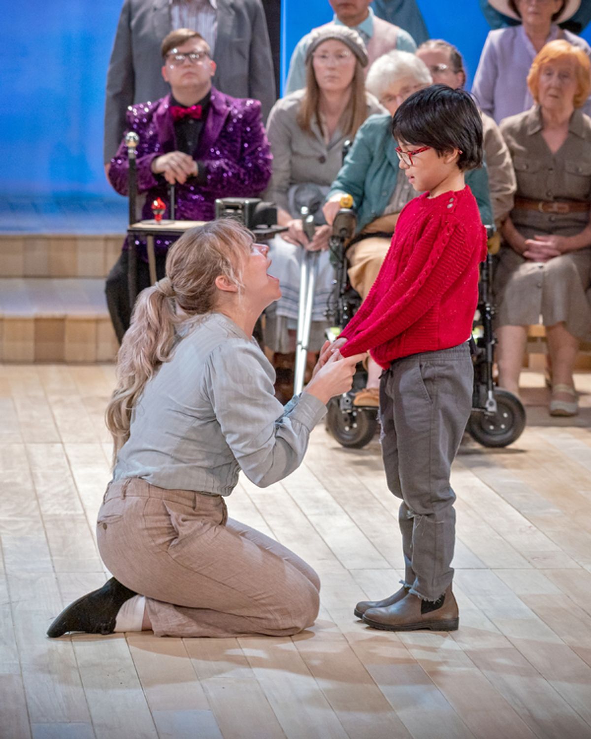Daisy Ann Fletcher and company at Photos: First Look at THE DONCASTRIAN CHALK CIRCLE at Cast in Doncaster