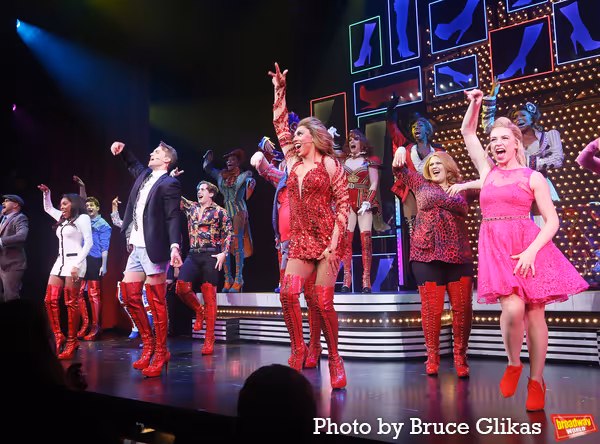 Brianna Stoute, Christian Douglas, Callum Francis, Danielle Hope and The Kinky Boots  Photo