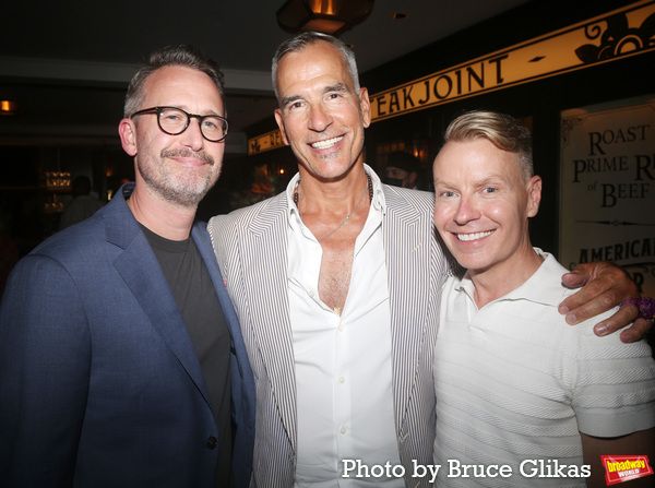 Associate Director DB Bonds, Director Jerry Mitchell and Associate Choreographer Rust Photo