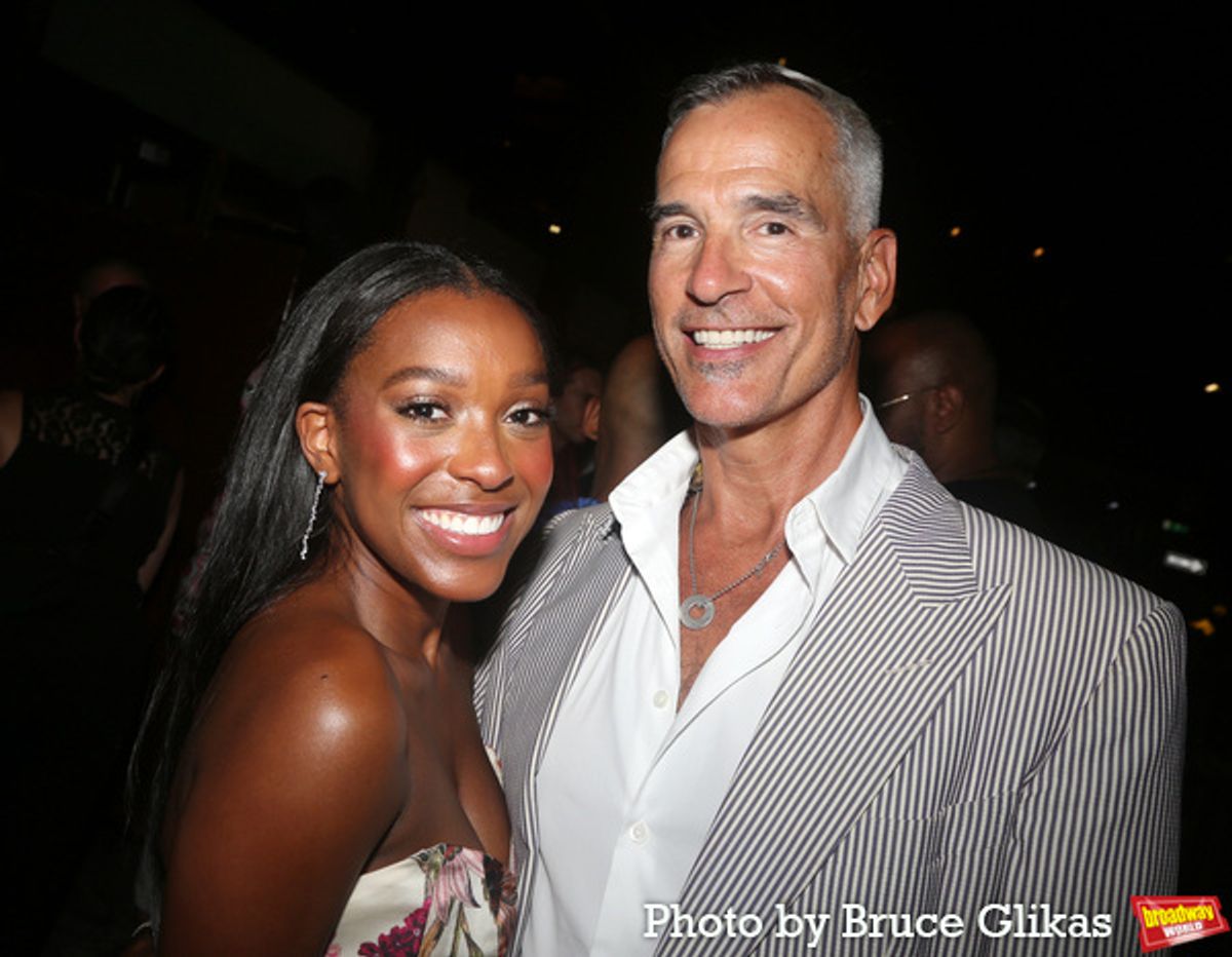  Brianna Stoute and Director Jerry Mitchell  at 