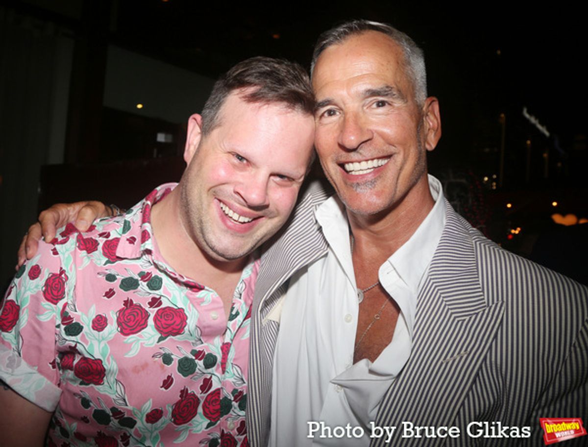Andrew Levitt aka 'Nina West' and Jerry Mitchell at 