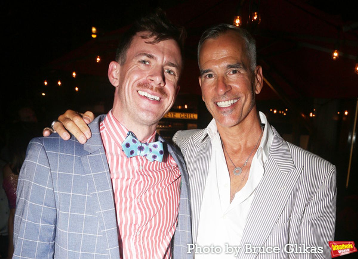 Associate Music Supervisor/Music Director Will Van Dyke and Director Jerry Mitchell at 