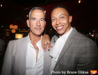 Director Jerry Mitchell and Callum Francis  Photo