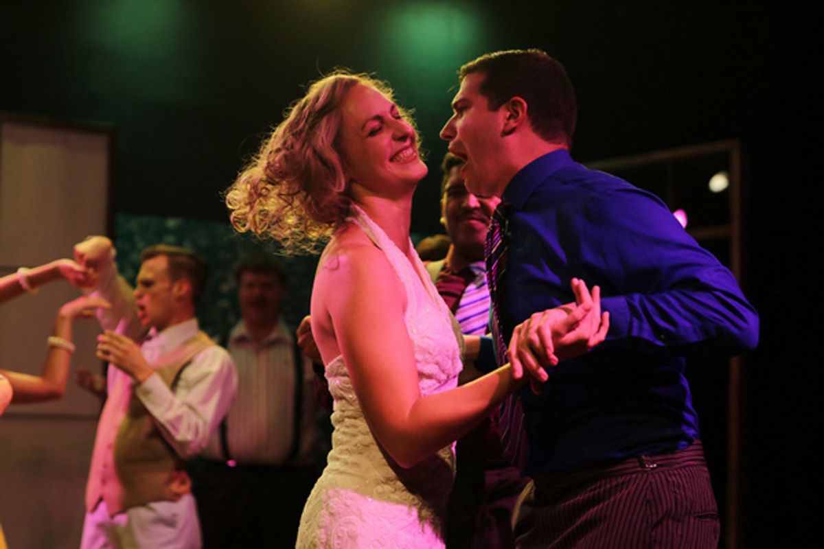 Karilyn Veres (Queenie) and Nicky Mendelsohn (Phil D?Armano) at Photos: Blank Theatre Company Presents THE WILD PARTY Running Through September 25