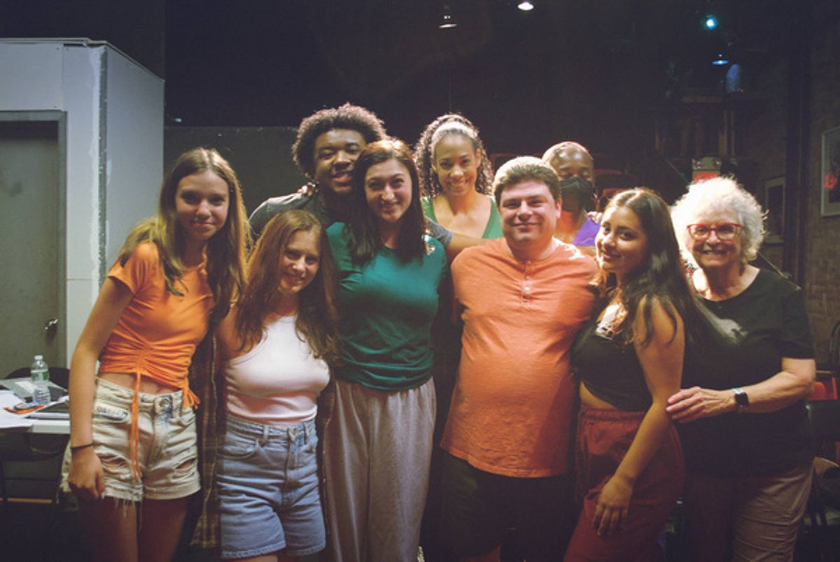 Company of THE GIRL WITH THE RED HAIR with director and playwright Anthony M. Laura at Photos: Inside Rehearsal For THE GIRL WITH THE RED HAIR