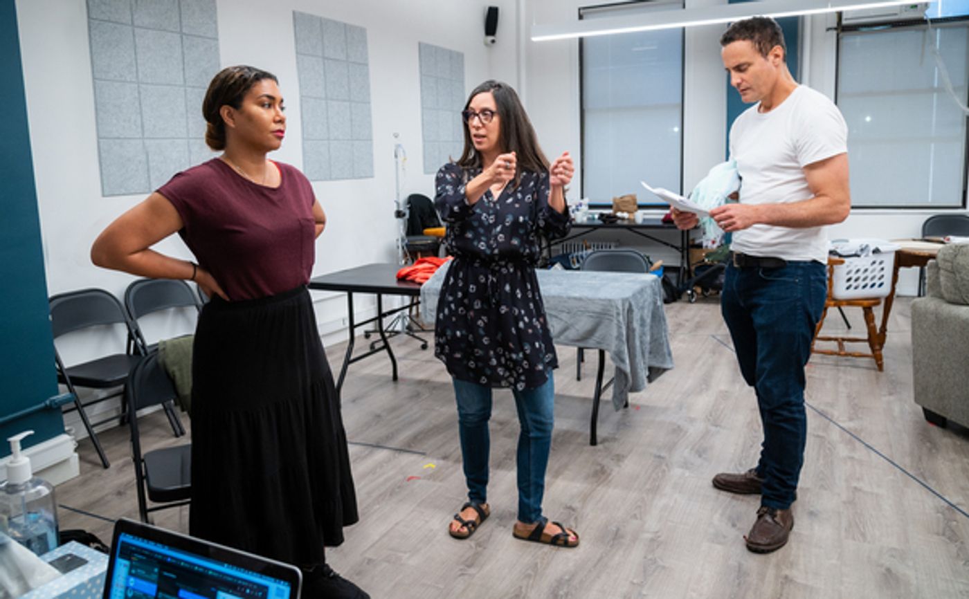 Photos: See Dominic Fumusa, Abigail Hawk & Jessica Pimentel in Rehearsals for the World Premiere of JASPER  Image