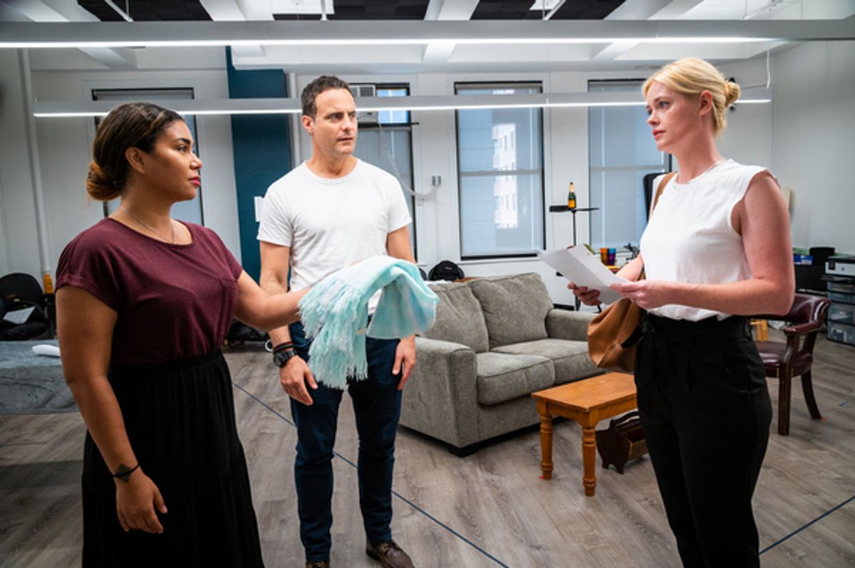 Jessica Pimentel, Dominic Fumusa, and Abigail Hawk at 