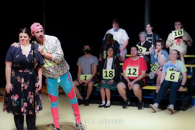 Julie Burt Nichols, Zach Kunde and the cast  Photo