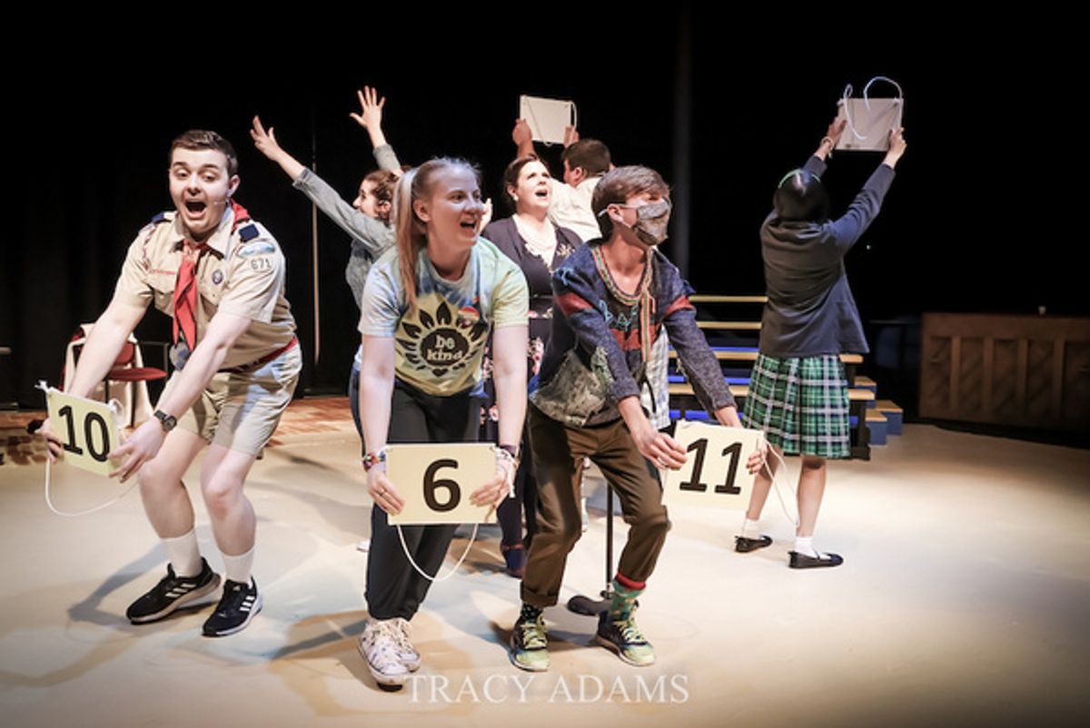 The cast  at 